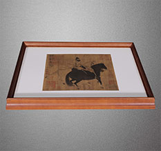 巴林左书画装裱配框服务案例